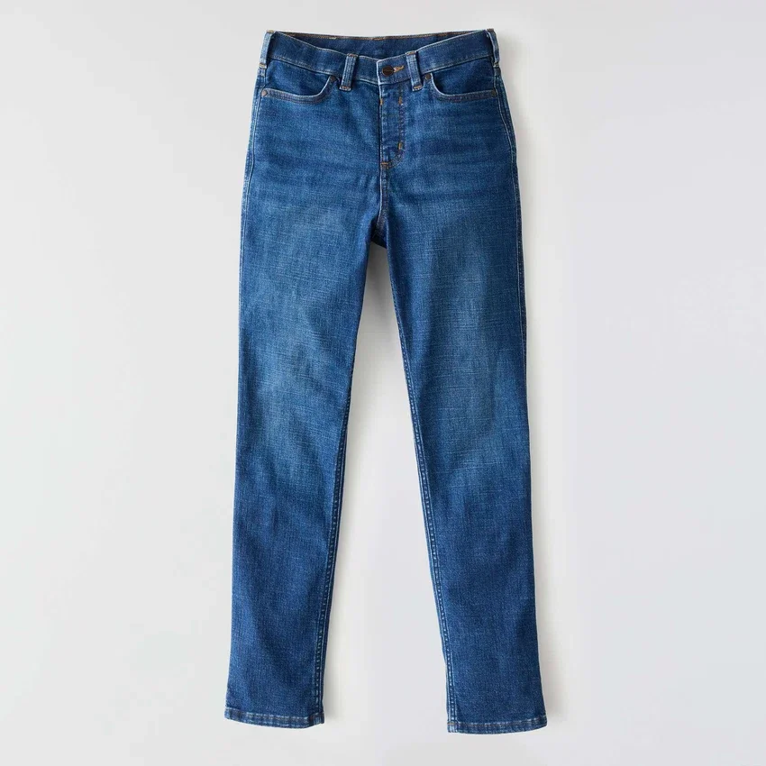 Mason-jeans met hoge taille en slanke pasvorm voor dames