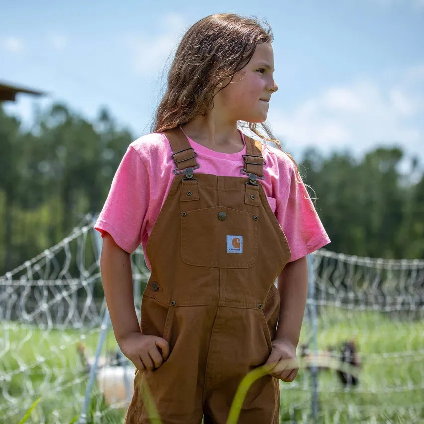 Maten Duck Washed-tuinbroek voor kinderen (kind)