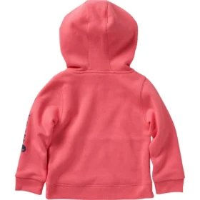 Meisjes-sweatshirt met lange armstukken en halve rits (baby/peuter)