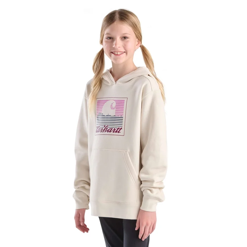 Meisjes-sweatshirt met lange armstukken en print (peuters/kinderen/jeugd)