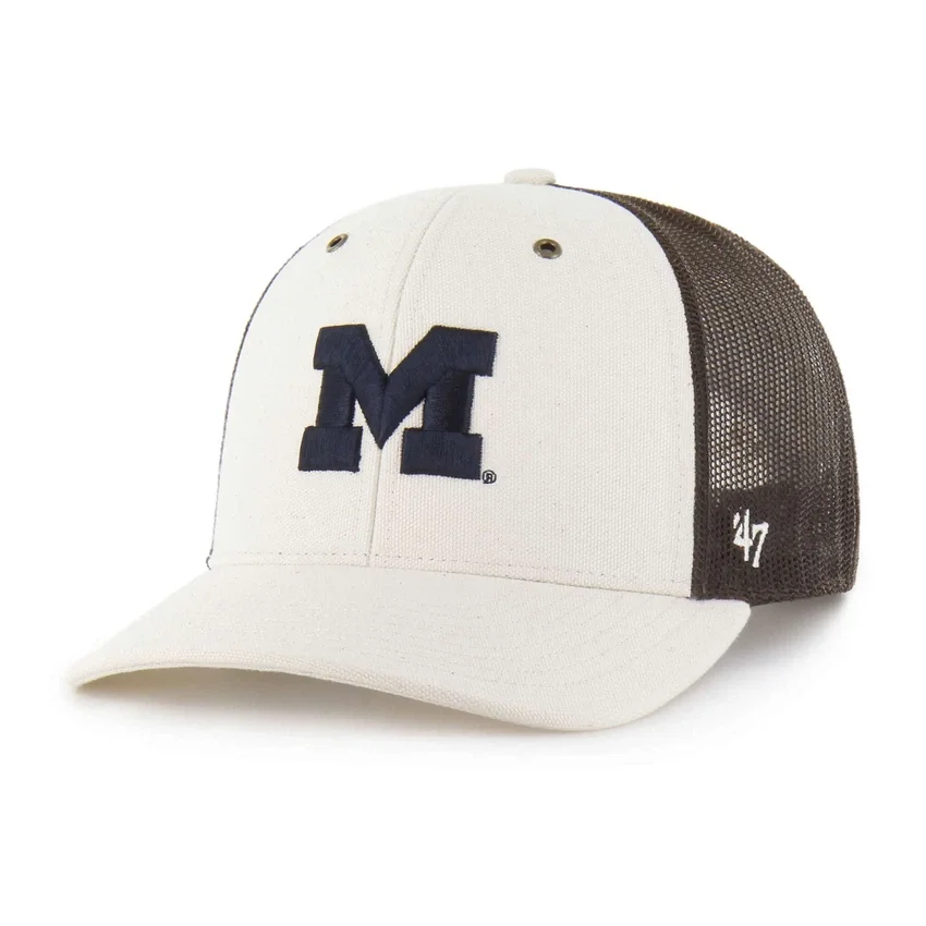 Michigan Wolverines '47 ongeverfde truckerpet