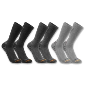Middenzware crew-sokken van een synthetisch-katoenmengsel, 3-pack