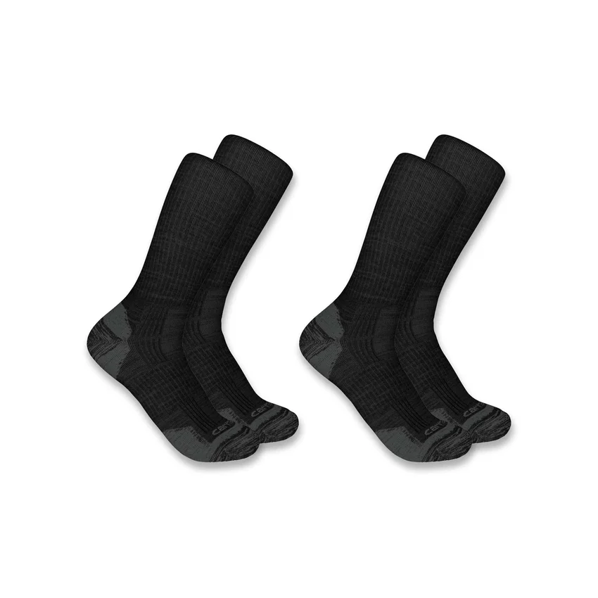 Middenzware crew-sokken van een synthetisch-wolmix, 2-pack