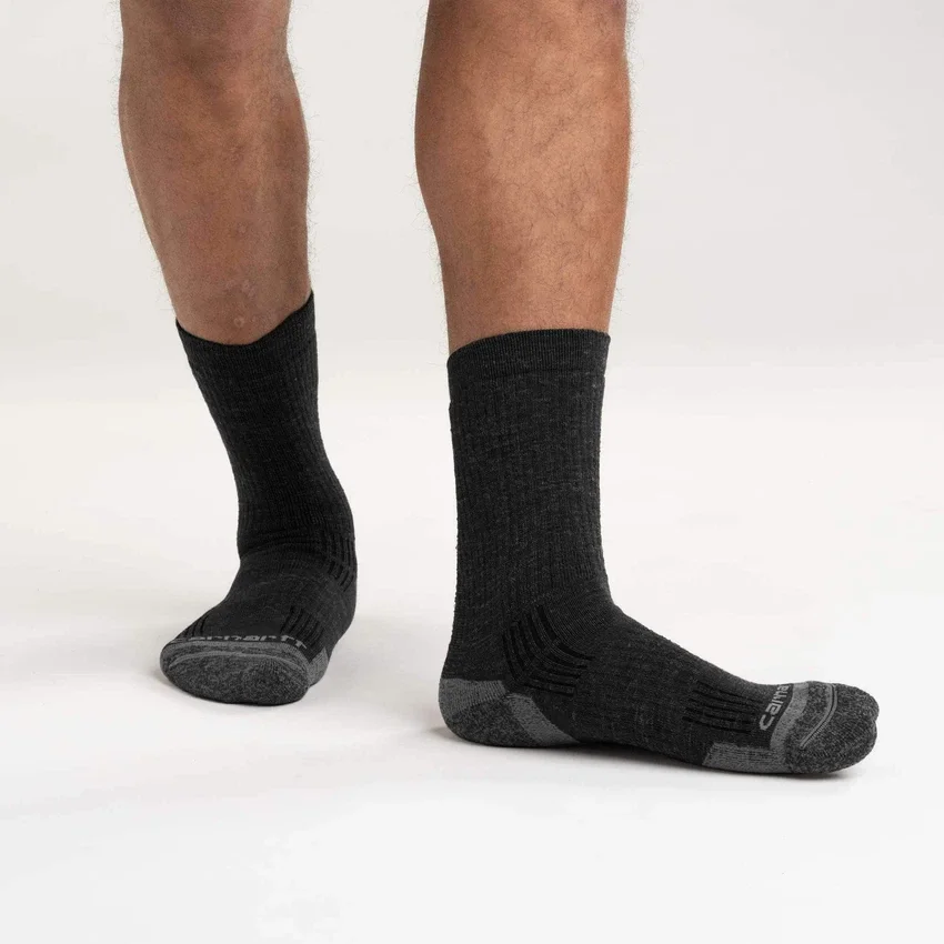 Middenzware crew-sokken van een synthetisch-wolmix, 2-pack
