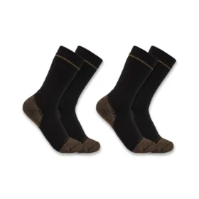Middenzware katoenmix-sokken voor laarzen met stalen neus, 2-pack