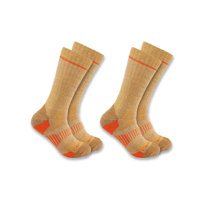 Middenzware laarssokken van een synthetisch-wolmix, 2-pack