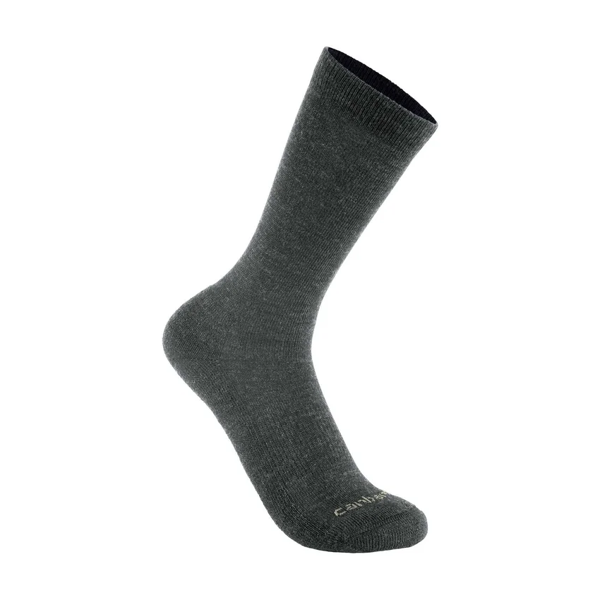 Middenzware synthetisch-wolmix Mountain Crew-sokken, 2-pack