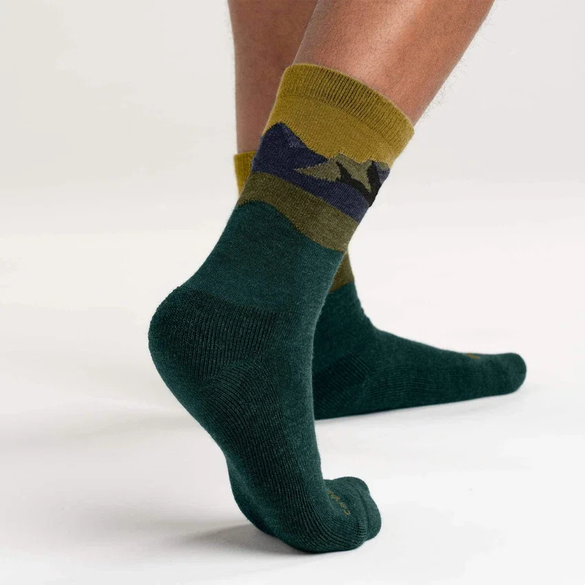 Middenzware synthetisch-wolmix Mountain Crew-sokken, 2-pack