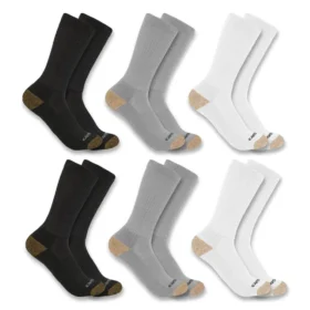 Midweight Crew-sokken, 6-pack
