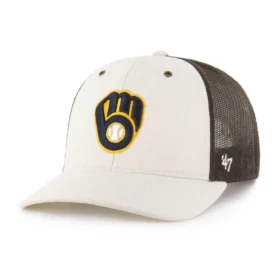 Milwaukee Brewers '47 ongeverfde truckerpet