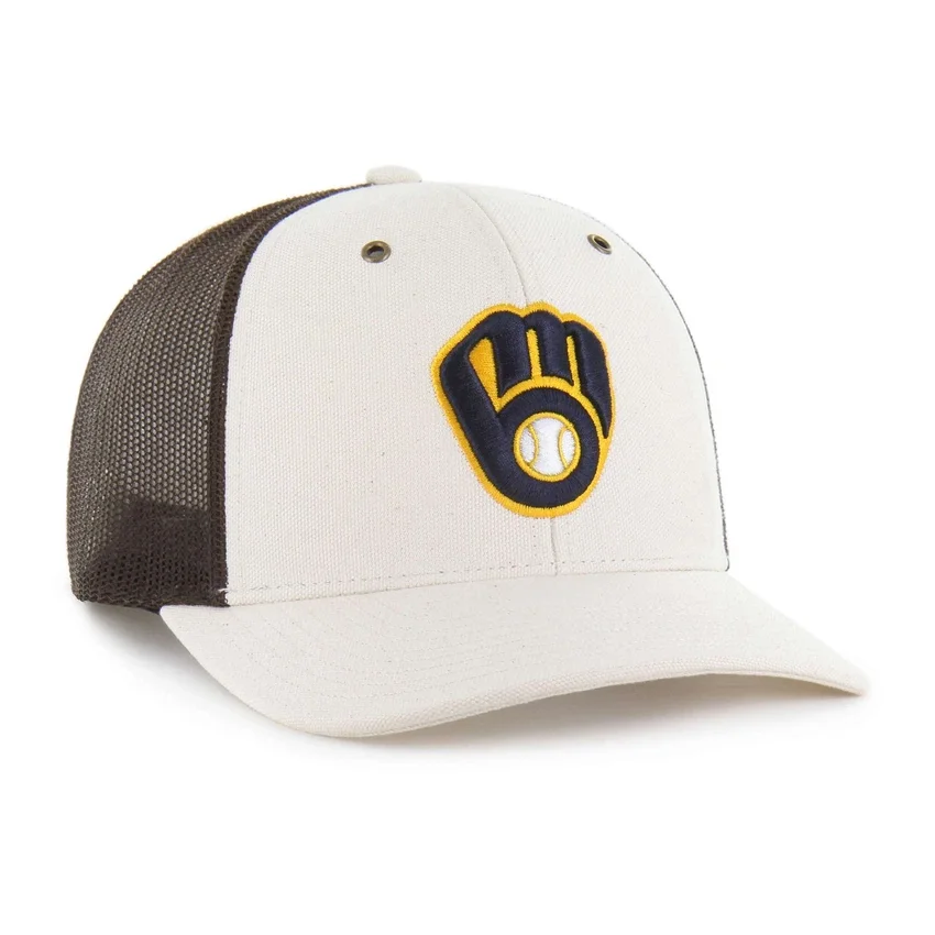 Milwaukee Brewers '47 ongeverfde truckerpet