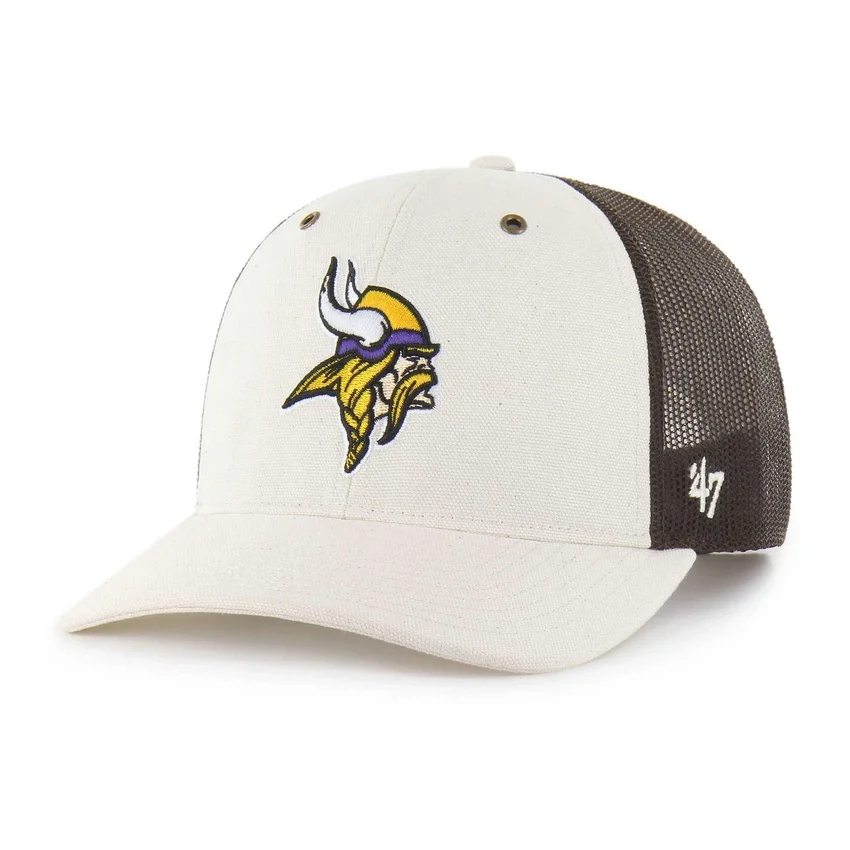 Minnesota Vikings '47 ongeverfde truckerpet met relaxte pasvorm