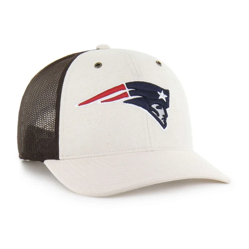 New England Patriots '47 ongeverfde truckerpet met relaxte pasvorm