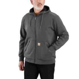 Paxton waterafstotend sweatshirt met capuchon, thermische voering en doorlopende rits voor heren - carhartt Rain Defender Hoodies