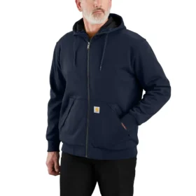Paxton waterafstotend sweatshirt met capuchon, thermische voering en doorlopende rits voor heren - carhartt Rain Defender Hoodies