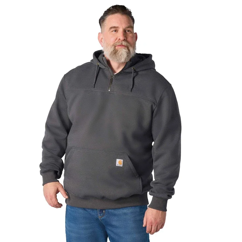 Paxton waterafstotende, zware hoodie met kwartrits voor heren - carhartt Rain Defender Hoodies