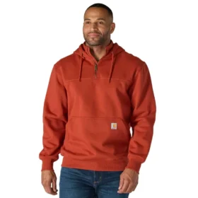 Paxton waterafstotende, zware hoodie met kwartrits voor heren - carhartt Rain Defender Hoodies