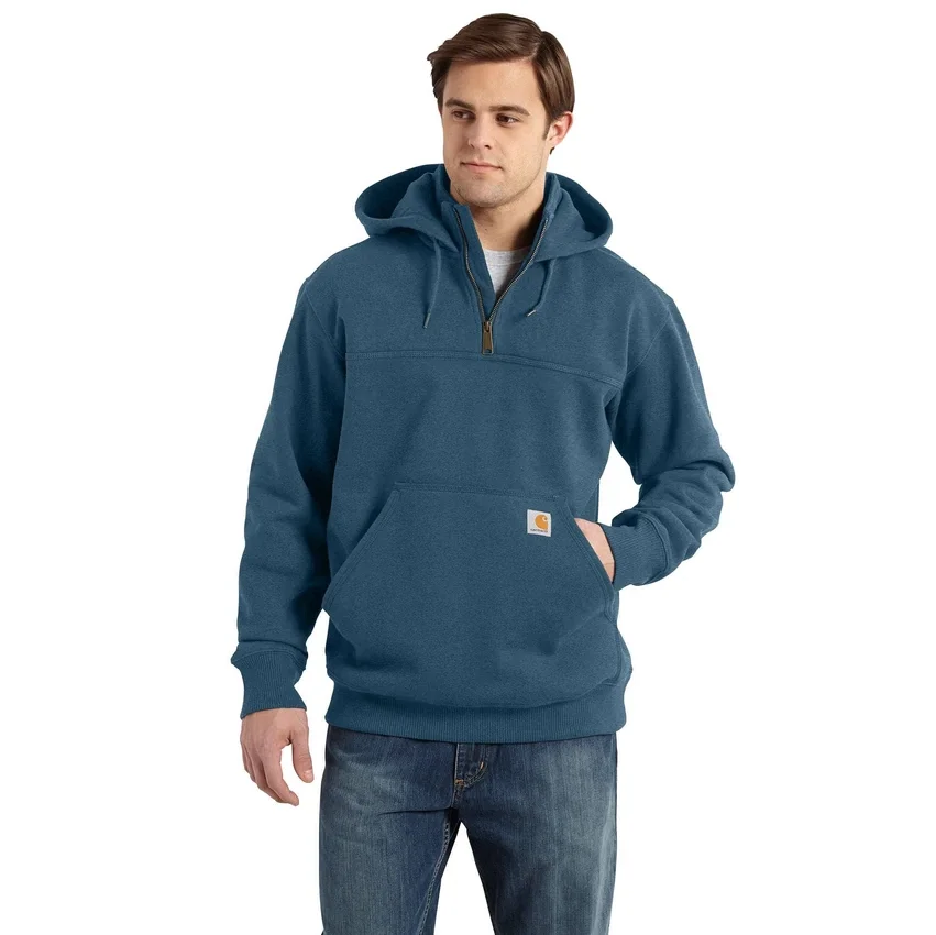 Paxton waterafstotende, zware hoodie met kwartrits voor heren - carhartt Rain Defender Hoodies