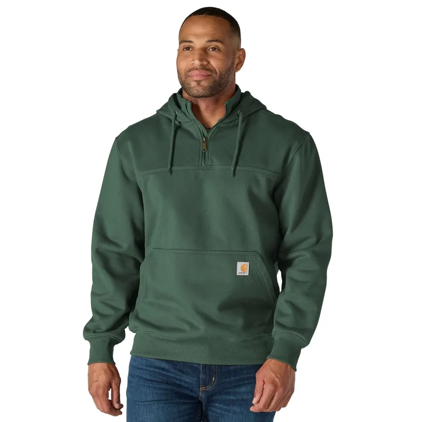 Paxton waterafstotende, zware hoodie met kwartrits voor heren - carhartt Rain Defender Hoodies