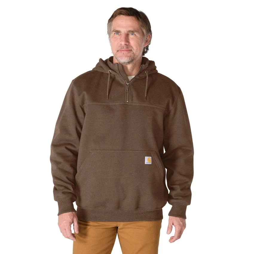 Paxton waterafstotende, zware hoodie met kwartrits voor heren - carhartt Rain Defender Hoodies