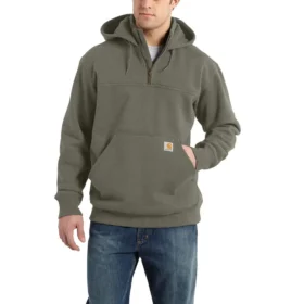 Paxton waterafstotende, zware hoodie met kwartrits voor heren - carhartt Rain Defender Hoodies