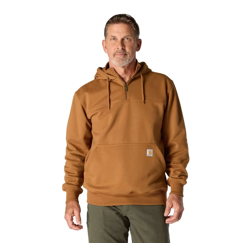 Paxton waterafstotende, zware hoodie met kwartrits voor heren - carhartt Rain Defender Hoodies