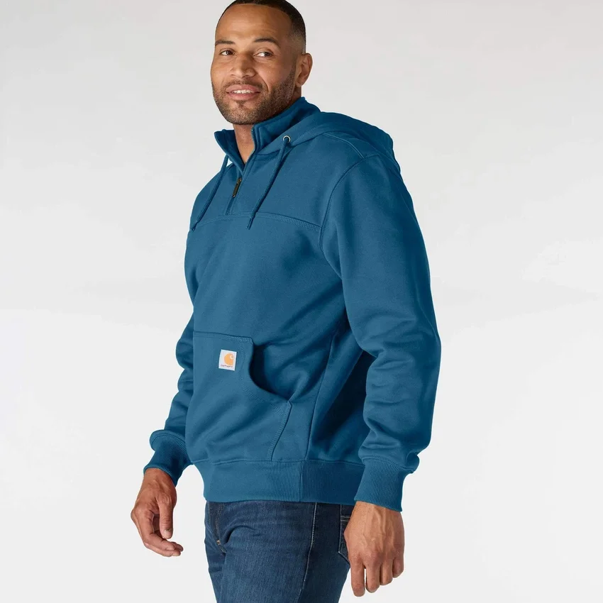 Paxton waterafstotende, zware hoodie met kwartrits voor heren - carhartt Rain Defender Hoodies