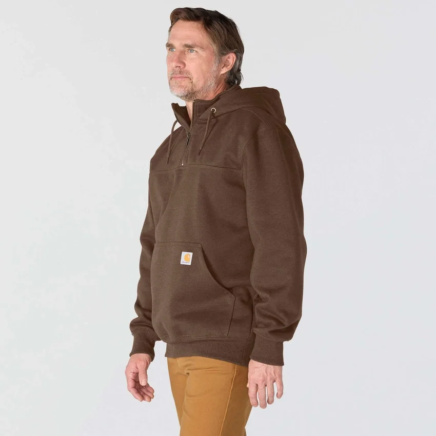Paxton waterafstotende, zware hoodie met kwartrits voor heren - carhartt Rain Defender Hoodies