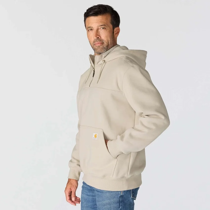 Paxton waterafstotende, zware hoodie met kwartrits voor heren - carhartt Rain Defender Hoodies