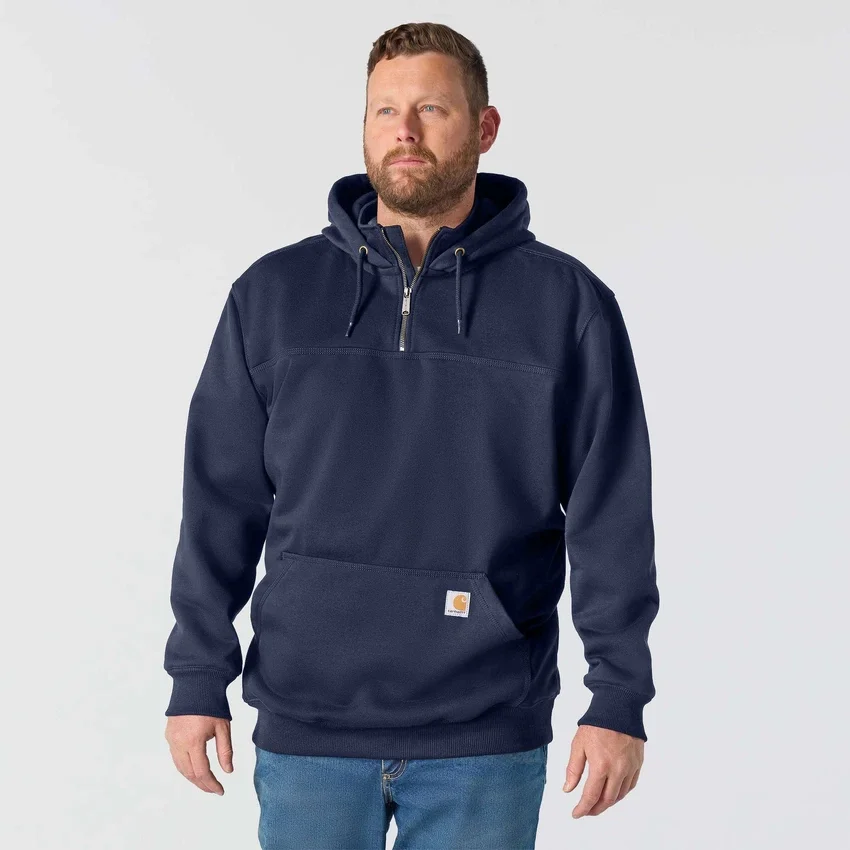 Paxton waterafstotende, zware hoodie met kwartrits voor heren - carhartt Rain Defender Hoodies