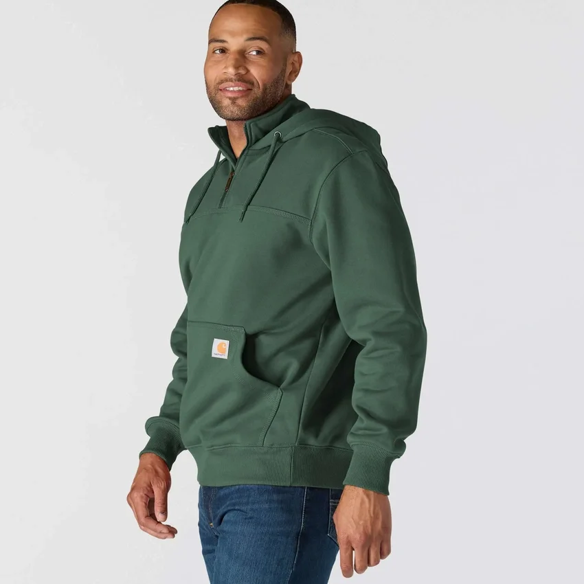Paxton waterafstotende, zware hoodie met kwartrits voor heren - carhartt Rain Defender Hoodies