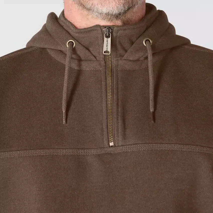 Paxton waterafstotende, zware hoodie met kwartrits voor heren - carhartt Rain Defender Hoodies