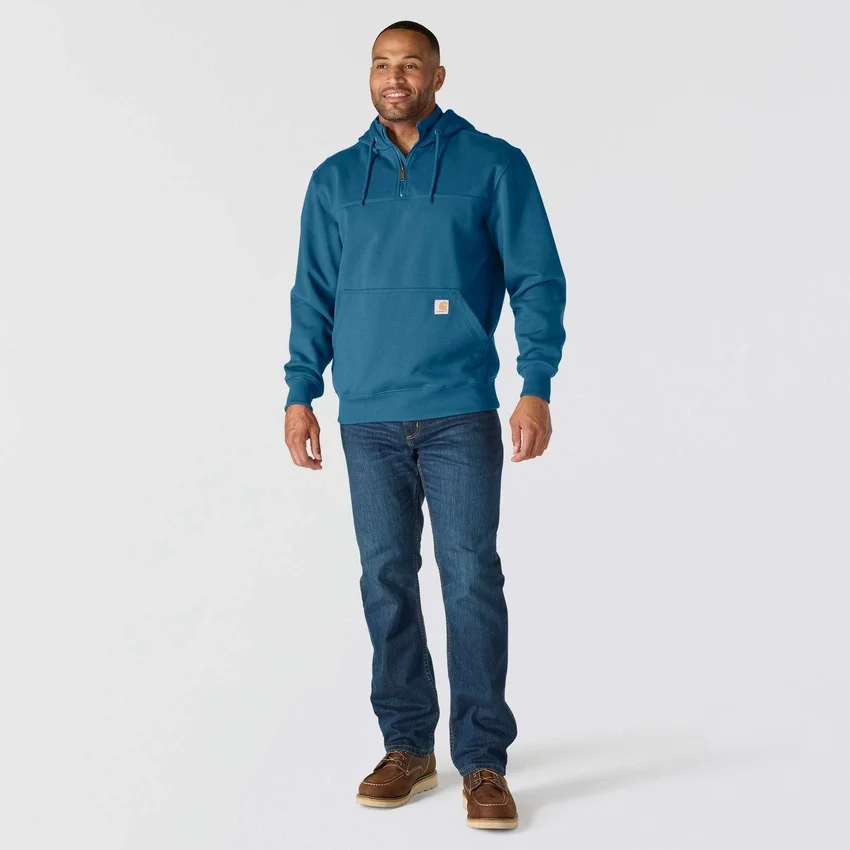 Paxton waterafstotende, zware hoodie met kwartrits voor heren - carhartt Rain Defender Hoodies