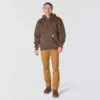 Paxton waterafstotende, zware hoodie met kwartrits voor heren - carhartt Rain Defender Hoodies