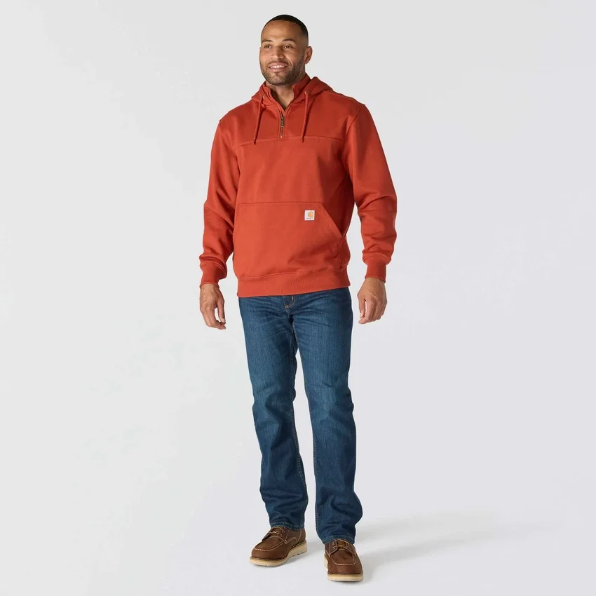 Paxton waterafstotende, zware hoodie met kwartrits voor heren - carhartt Rain Defender Hoodies