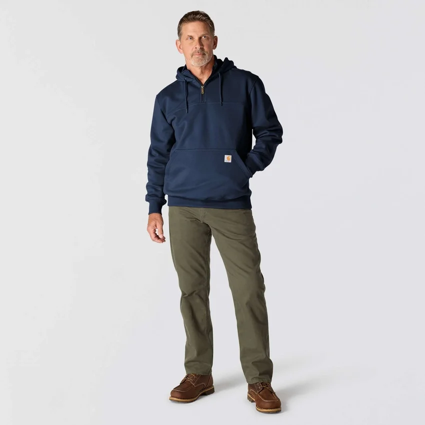 Paxton waterafstotende, zware hoodie met kwartrits voor heren - carhartt Rain Defender Hoodies