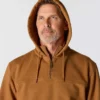 Paxton waterafstotende, zware hoodie met kwartrits voor heren - carhartt Rain Defender Hoodies