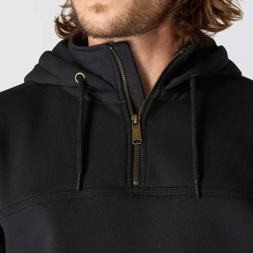 Paxton waterafstotende, zware hoodie met kwartrits voor heren - carhartt Rain Defender Hoodies