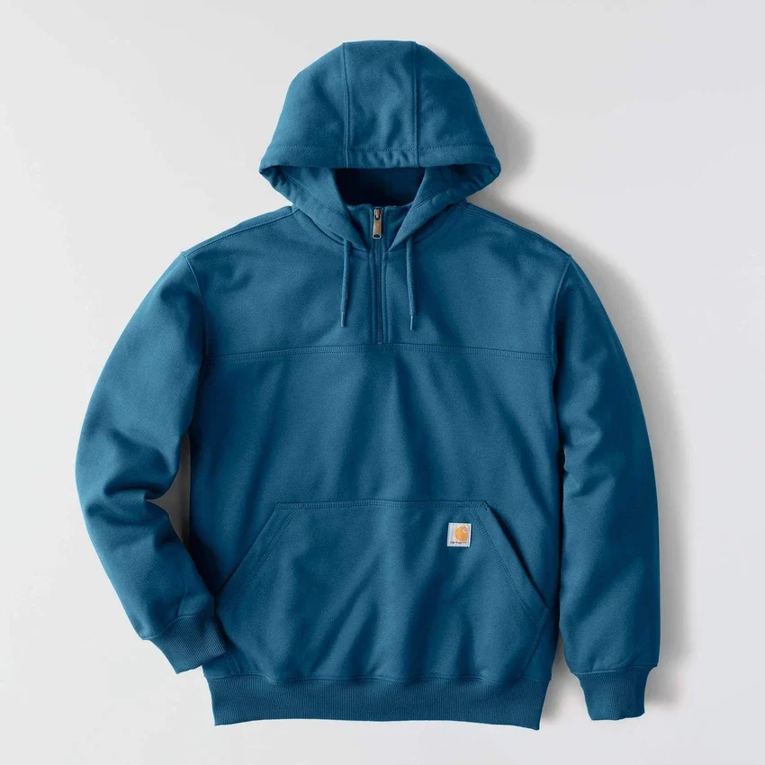 Paxton waterafstotende, zware hoodie met kwartrits voor heren - carhartt Rain Defender Hoodies