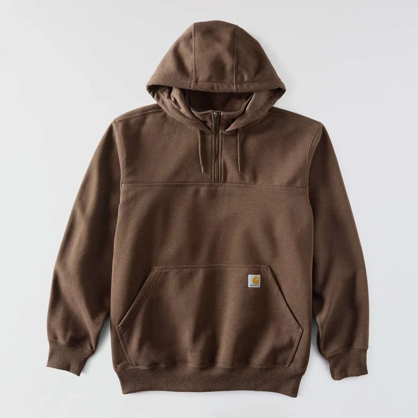 Paxton waterafstotende, zware hoodie met kwartrits voor heren - carhartt Rain Defender Hoodies