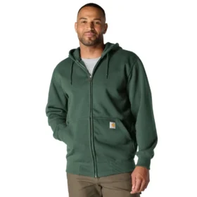 Paxton waterafstotende, zware hoodie met volledige rits voor heren - carhartt Rain Defender-Hoodies