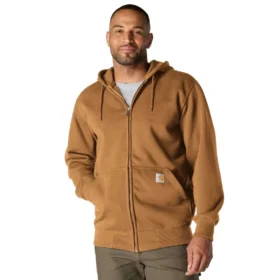 Paxton waterafstotende, zware hoodie met volledige rits voor heren - carhartt Rain Defender-Hoodies