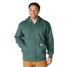 Paxton waterafstotende, zware hoodie met volledige rits voor heren - carhartt Rain Defender-Hoodies