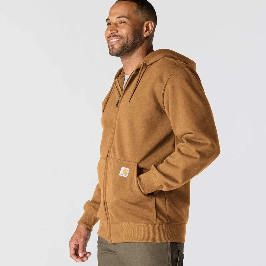 Paxton waterafstotende, zware hoodie met volledige rits voor heren - carhartt Rain Defender-Hoodies
