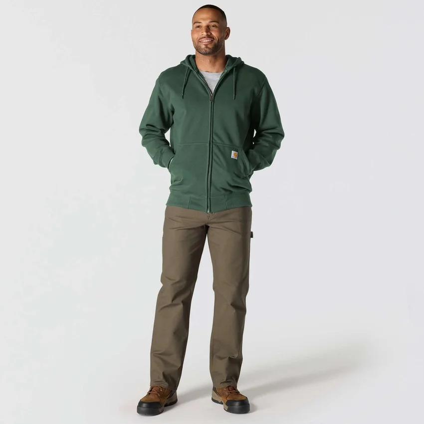 Paxton waterafstotende, zware hoodie met volledige rits voor heren - carhartt Rain Defender-Hoodies