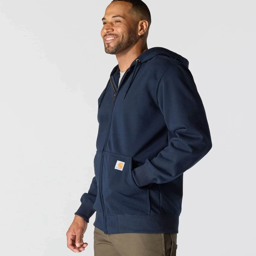 Paxton waterafstotende, zware hoodie met volledige rits voor heren - carhartt Rain Defender-Hoodies