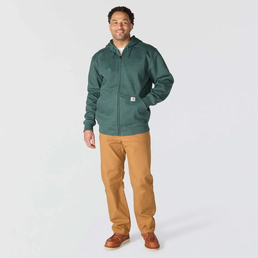 Paxton waterafstotende, zware hoodie met volledige rits voor heren - carhartt Rain Defender-Hoodies