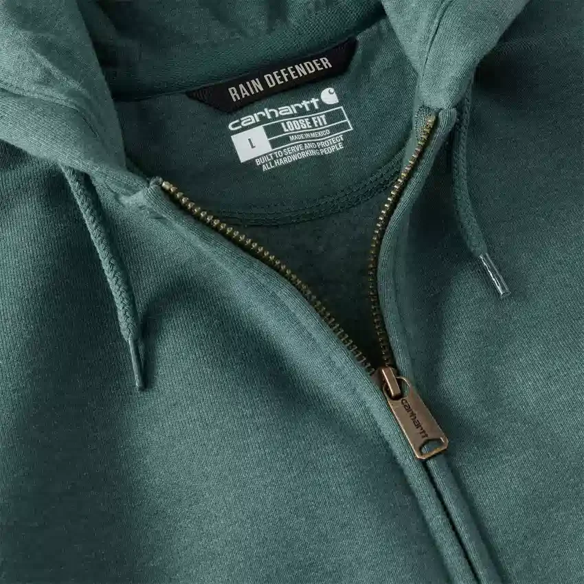 Paxton waterafstotende, zware hoodie met volledige rits voor heren - carhartt Rain Defender-Hoodies