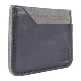 Portemonnee met voorvak van patina-leer