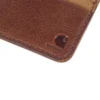 Portemonnee met voorvak van patina-leer